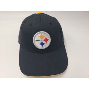 Youth Pittsburgh Steelers NFL Team Apparel Adjustable Hat Cap Cotton Boys Black